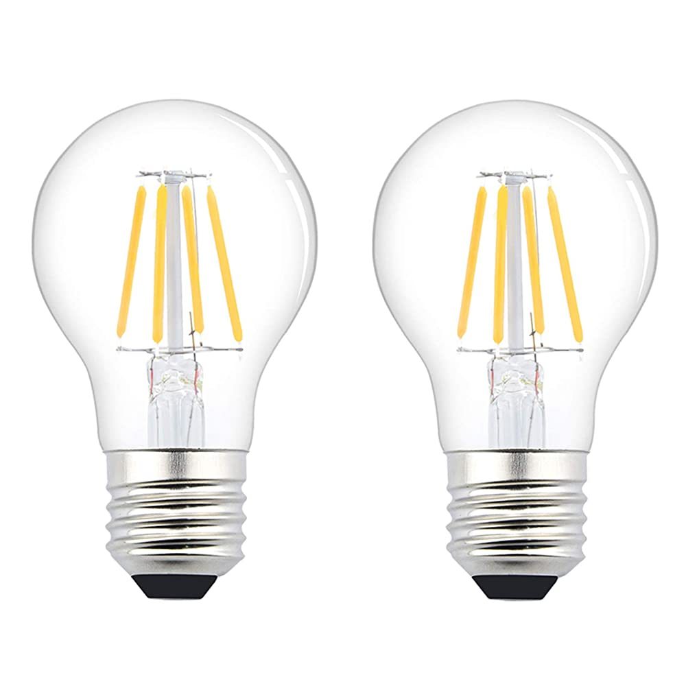 Edison light bulb A19 4W E27 vintage lamp filament illuminantAC / DC 12-36V 360 ° beam angle replacement to 50W(2-pack)