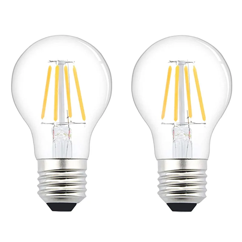 Edison light bulb A19 4W E27 vintage lamp filament illuminantAC / DC 12-36V 360 ° beam angle replacement to 50W(2-pack)