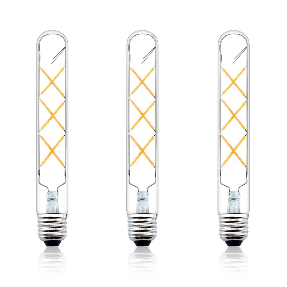 Dimmable T10 Tubular LED Filament Light Bulbs 6 Watts LED Tube Bulb ...