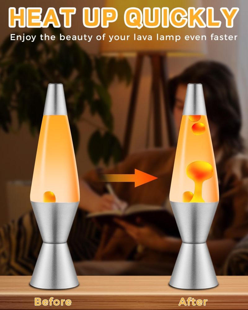 25W Lava Lamp Bulb, S11 E17 Base, 25W 120V for 14.5-Inch Lava Lamp Repalacement Bulb, Lava Lamp Light Bulb, Dimmable Bulbs E17 Base Bulbs 2-Pack