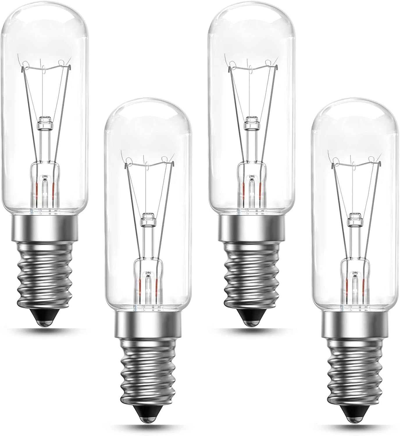 Lamptobe Cooker Hood Bulbs 28W Screw Extractor Fan Bulbs, Oven Hob Light Bulb, SES E14 Small Edison Screw Kitchen Hood Bulb Dimmable, Warm White 2700K, AC 220V-240V, Pack of 4