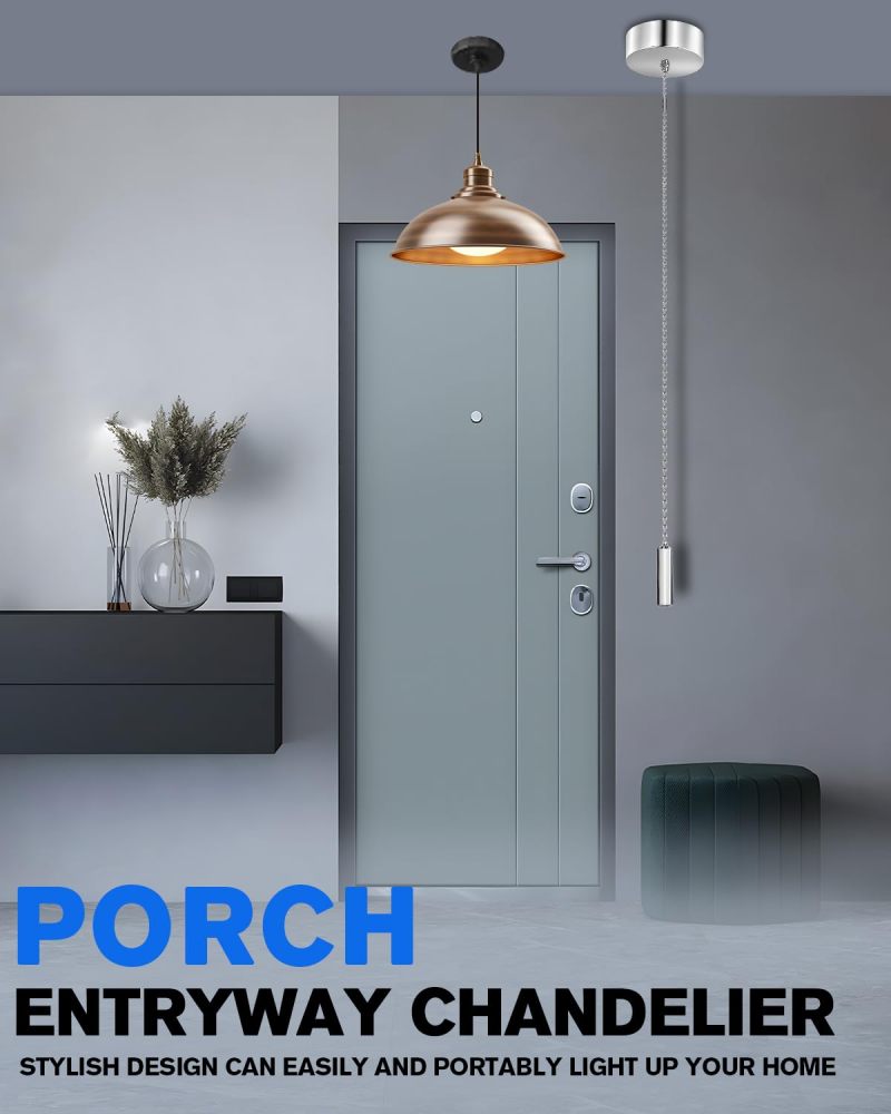 BrightArk Bathroom Light Pull Cord Switch Ceiling Mounted Chrome Chain Kit Silver Light Pull Switch Replacement Pull Cord Shower Switch for Stylish Upgrade Bathroom Accessories Chrome Round Cylinder