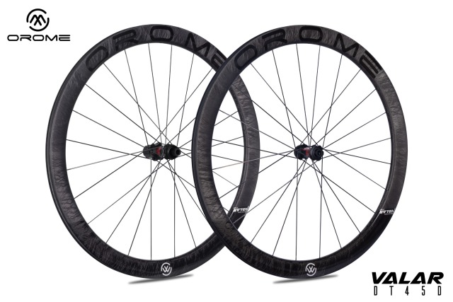 OROME VALAR DT45 Carbon Road Rim Brake  Wheelsets, Rim Brake Carbon Wheels. Superlight Carbon Rim Brake Wheelsets