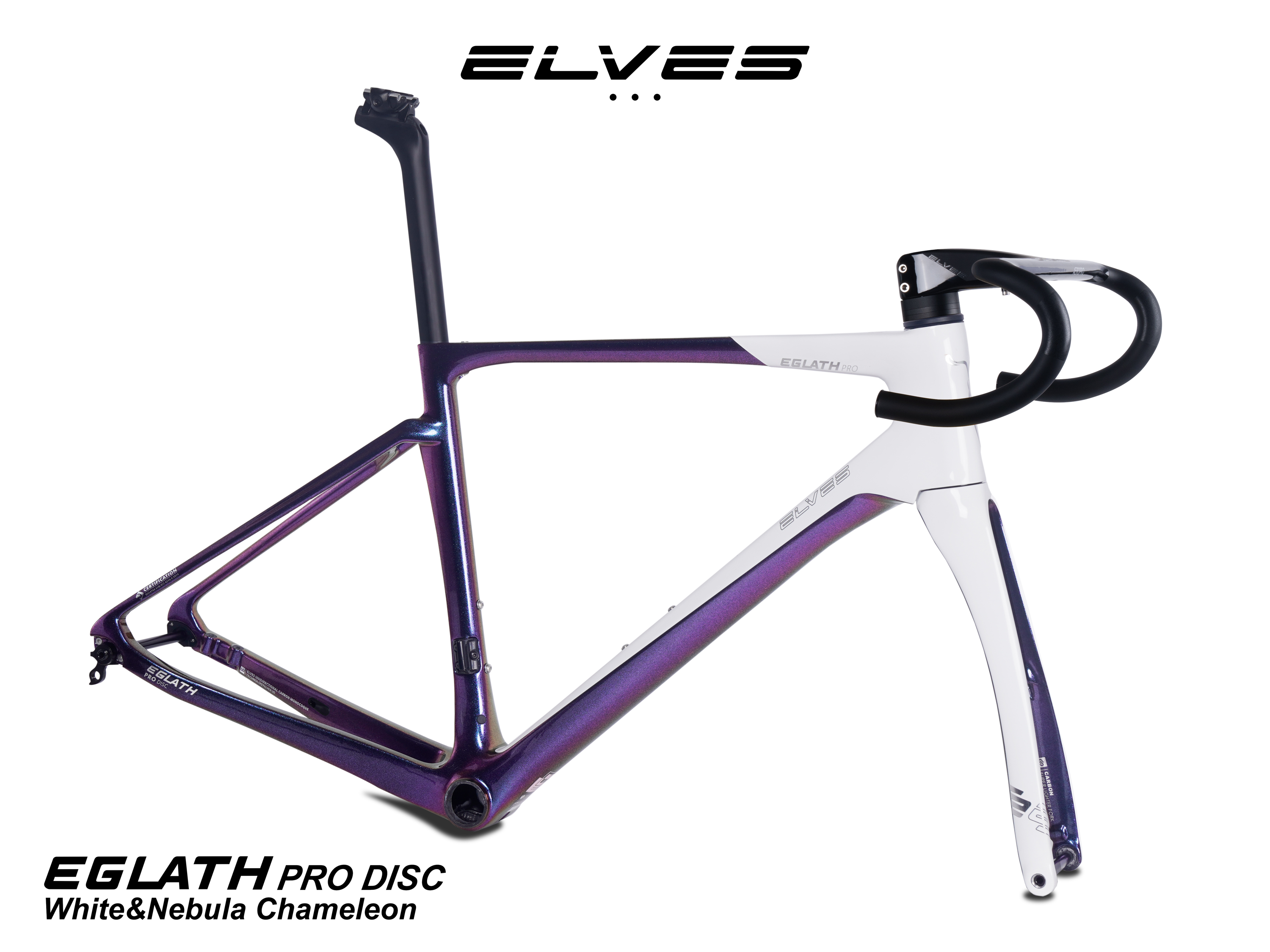 エルヴス イグラス プロ ディスクブレーキフルカーボンフレームセット UCI （オールラウンド向き）ELVES Eglath Pro Disc  Road Framesets, all-rounder, Carbon Disc Road Framesets