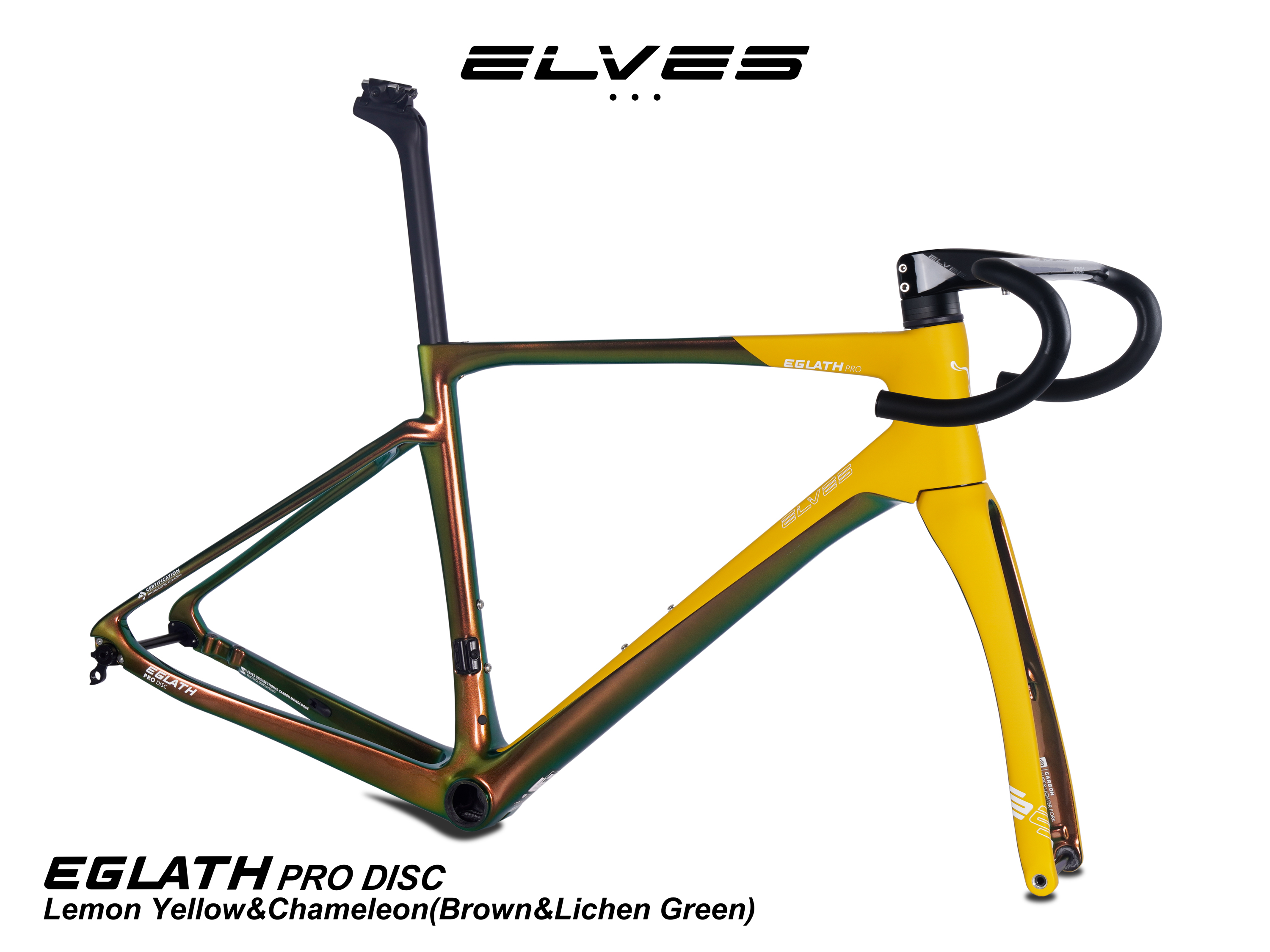 エルヴス イグラス プロ ディスクブレーキフルカーボンフレームセット UCI （オールラウンド向き）ELVES Eglath Pro Disc  Road Framesets, all-rounder, Carbon Disc Road Framesets