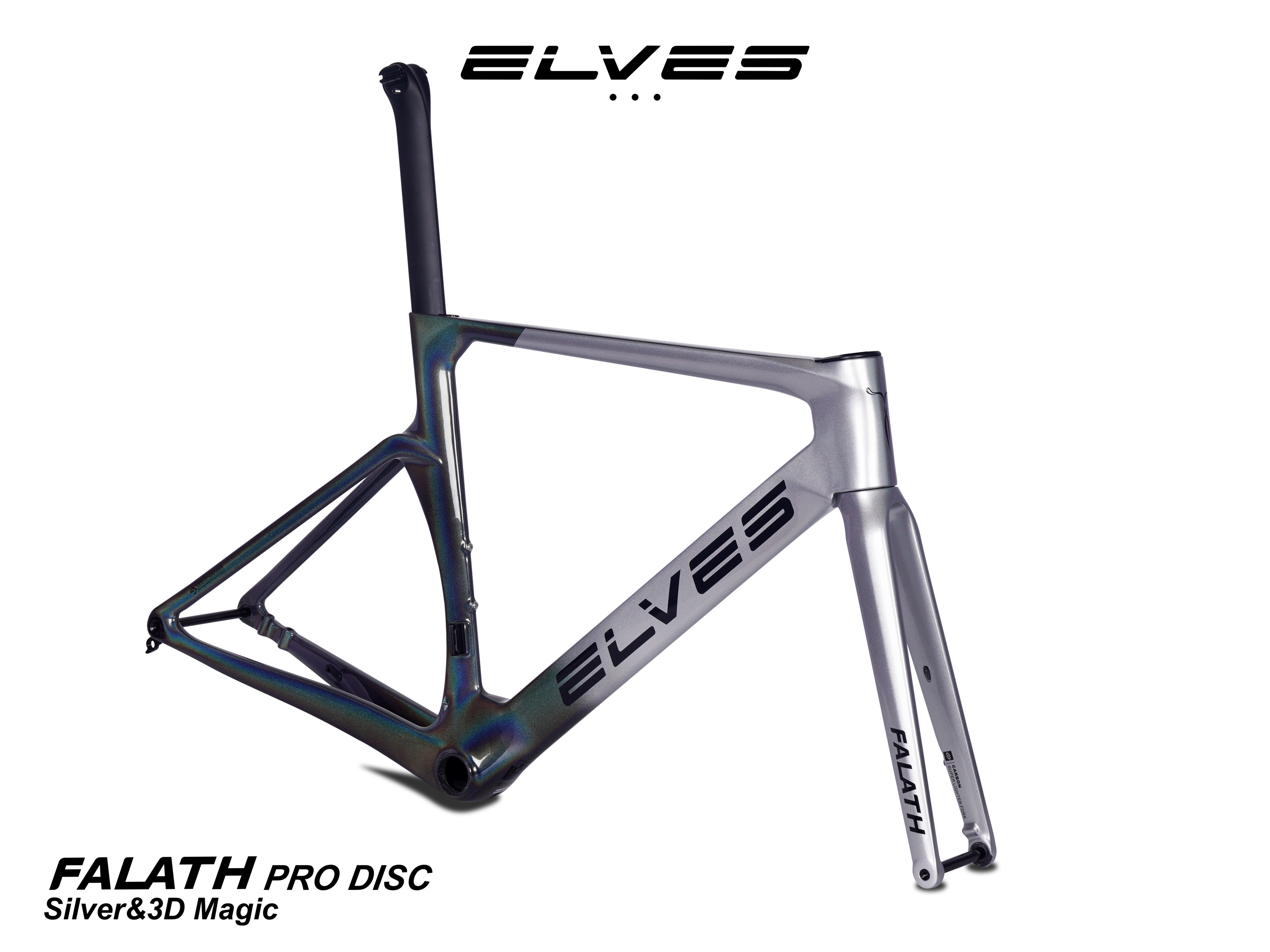 エルヴス ファラス プロ ディスクブレーキフルカーボンフレームセット（TT,平坦向き）　Elves Falath Pro Disc Brake  Carbon Road Framesets