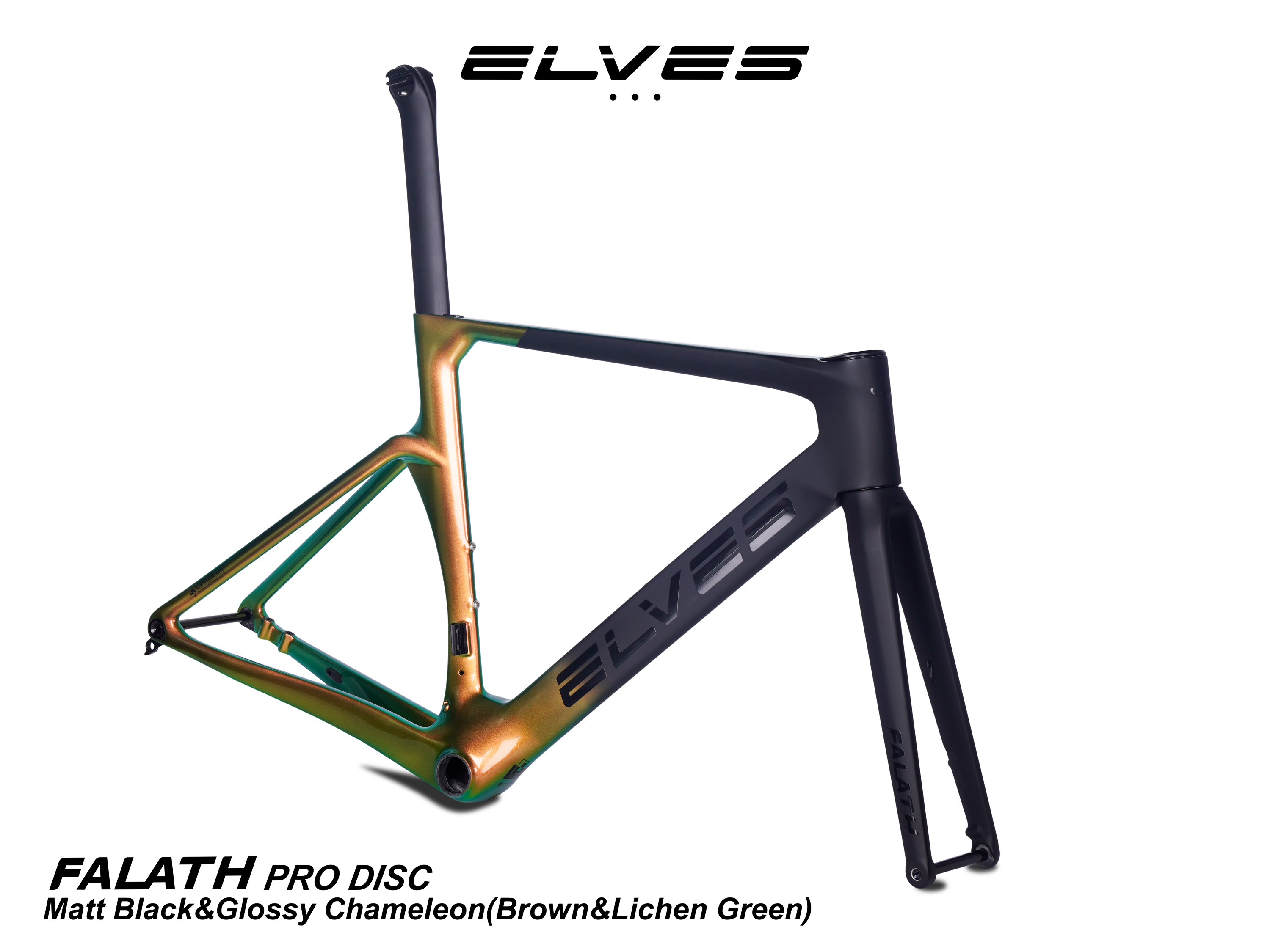 エルヴス ファラス プロ ディスクブレーキフルカーボンフレームセット（TT,平坦向き） Elves Falath Pro Disc Brake  Carbon Road Framesets