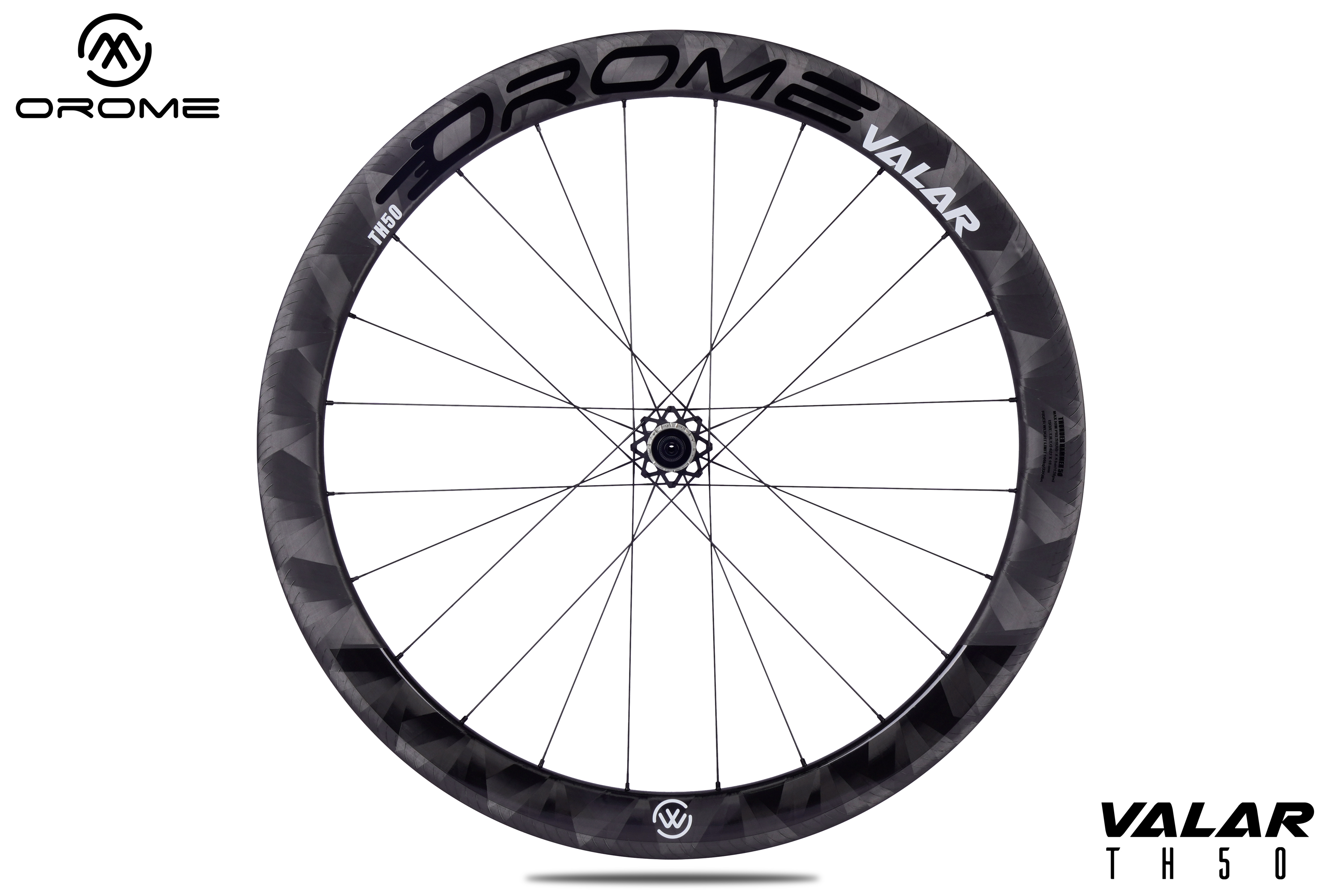 OROME VALAR TH50 Carbon Road Rim Brake Wheelsets, Rim Brake Carbon