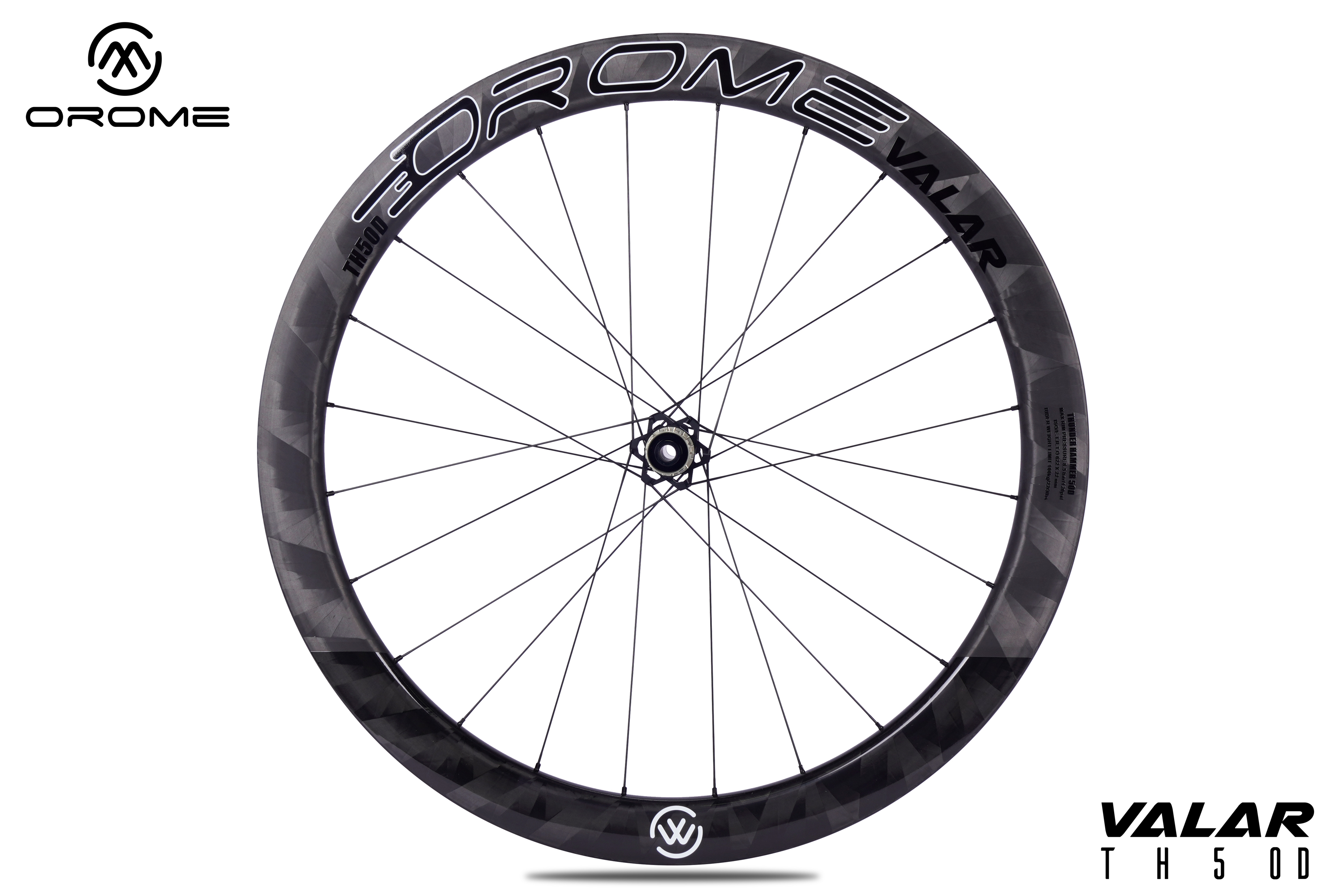 オロメ ヴァラール TH50D ディスクブレーキ カーボンロードホイールセット OROME VALAR TH50D Carbon Road Disc  Brake Wheelsets, Disc Brake Carbon Wheels. Superlight Carbon Disc Brake 