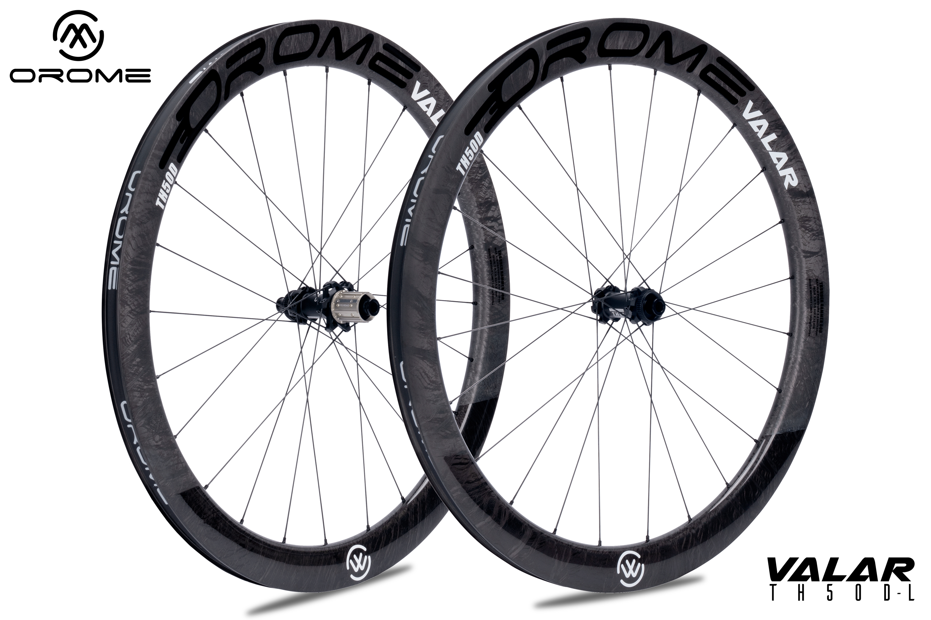 オロメ ヴァラール TH50D ディスクブレーキ カーボンロードホイールセット OROME VALAR TH50D Carbon Road Disc  Brake Wheelsets, Disc Brake Carbon Wheels. Superlight Carbon Disc Brake