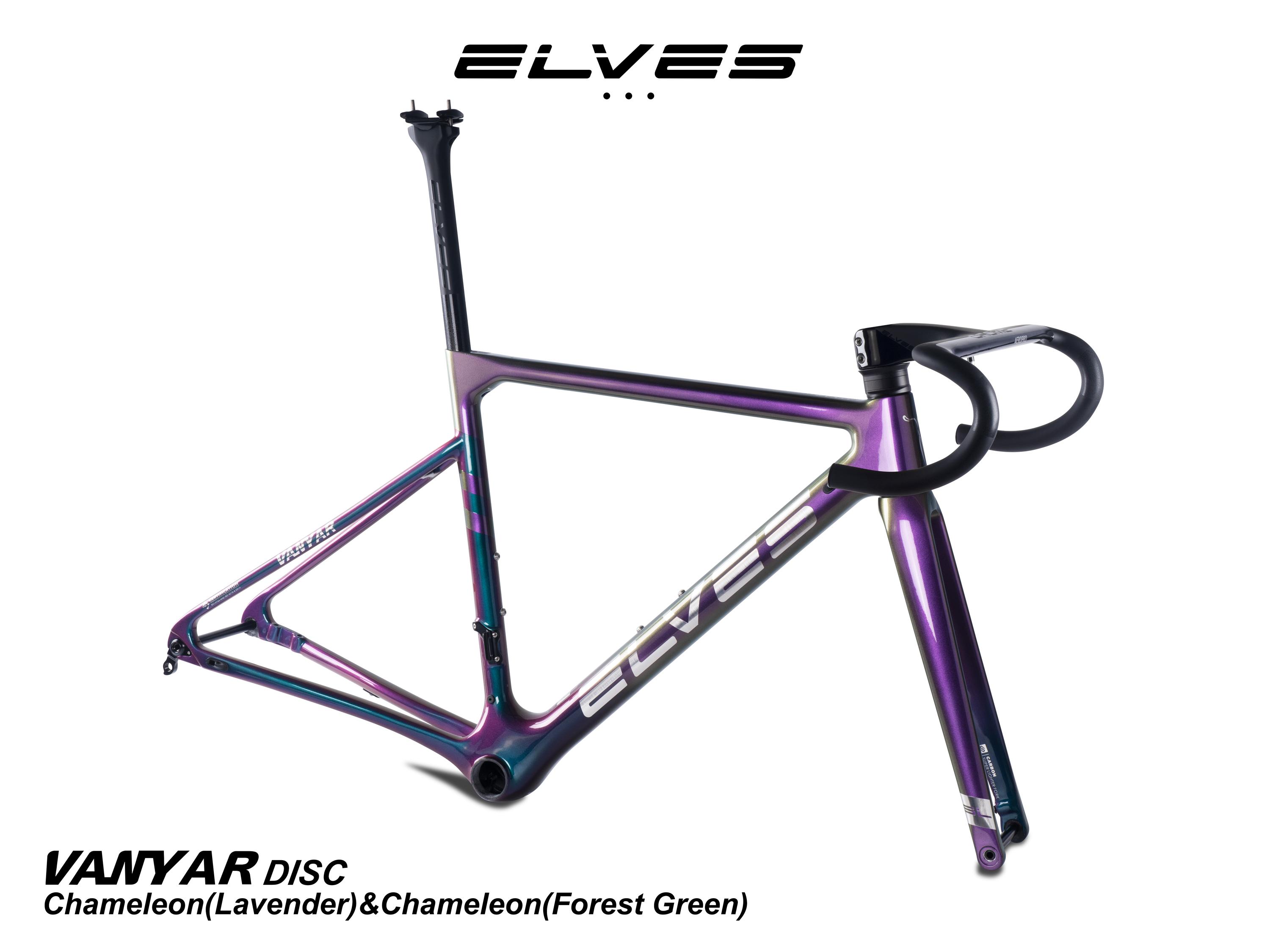 ELVES VANYAR Full Carbon DISC Road Framesets, Superlight Disc Road Frame