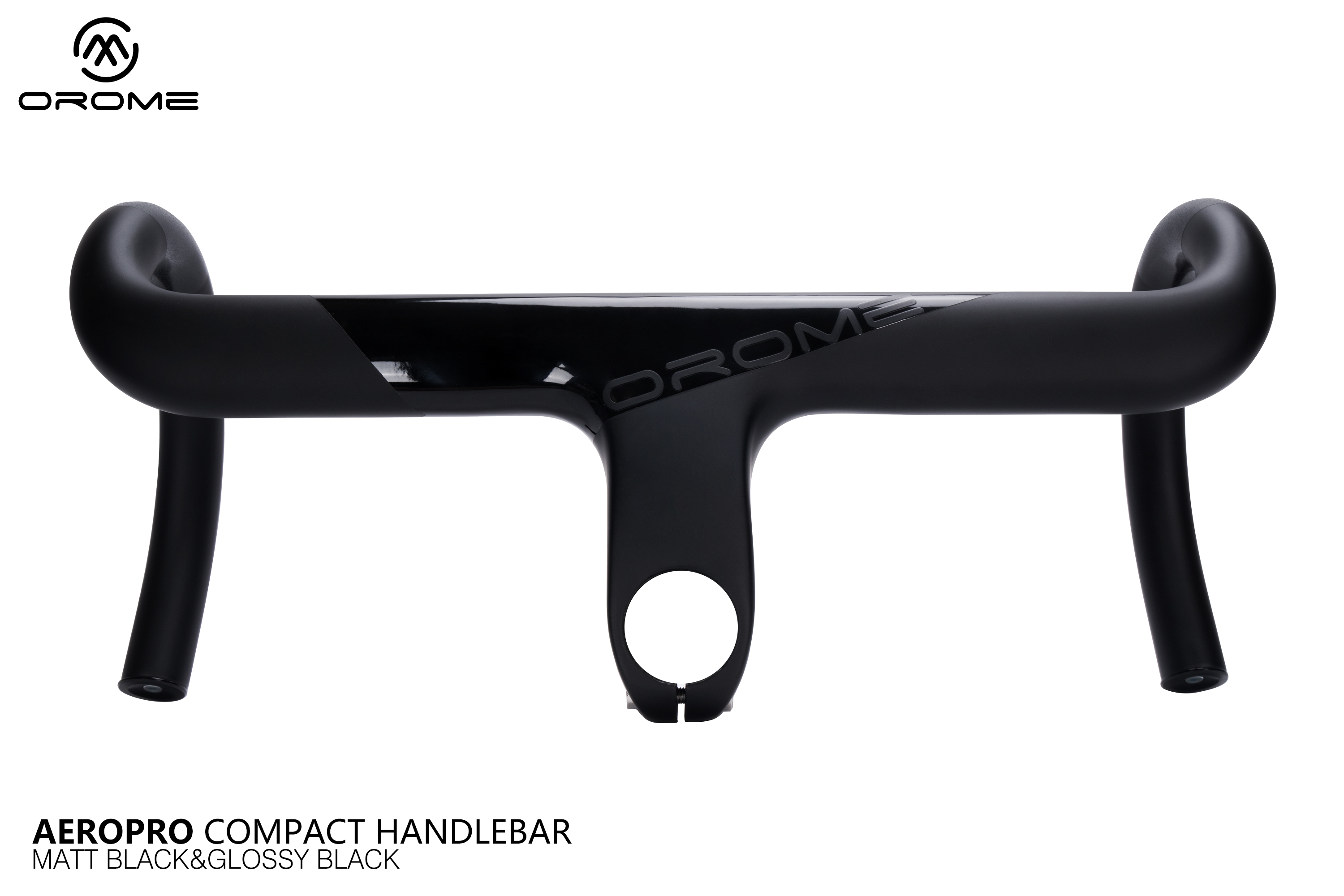 オロメ エアロプロ ワンピースコンパクトカーボンハンドル OROME AEROPRO One Piece Road Carbon Compact  Handlebar