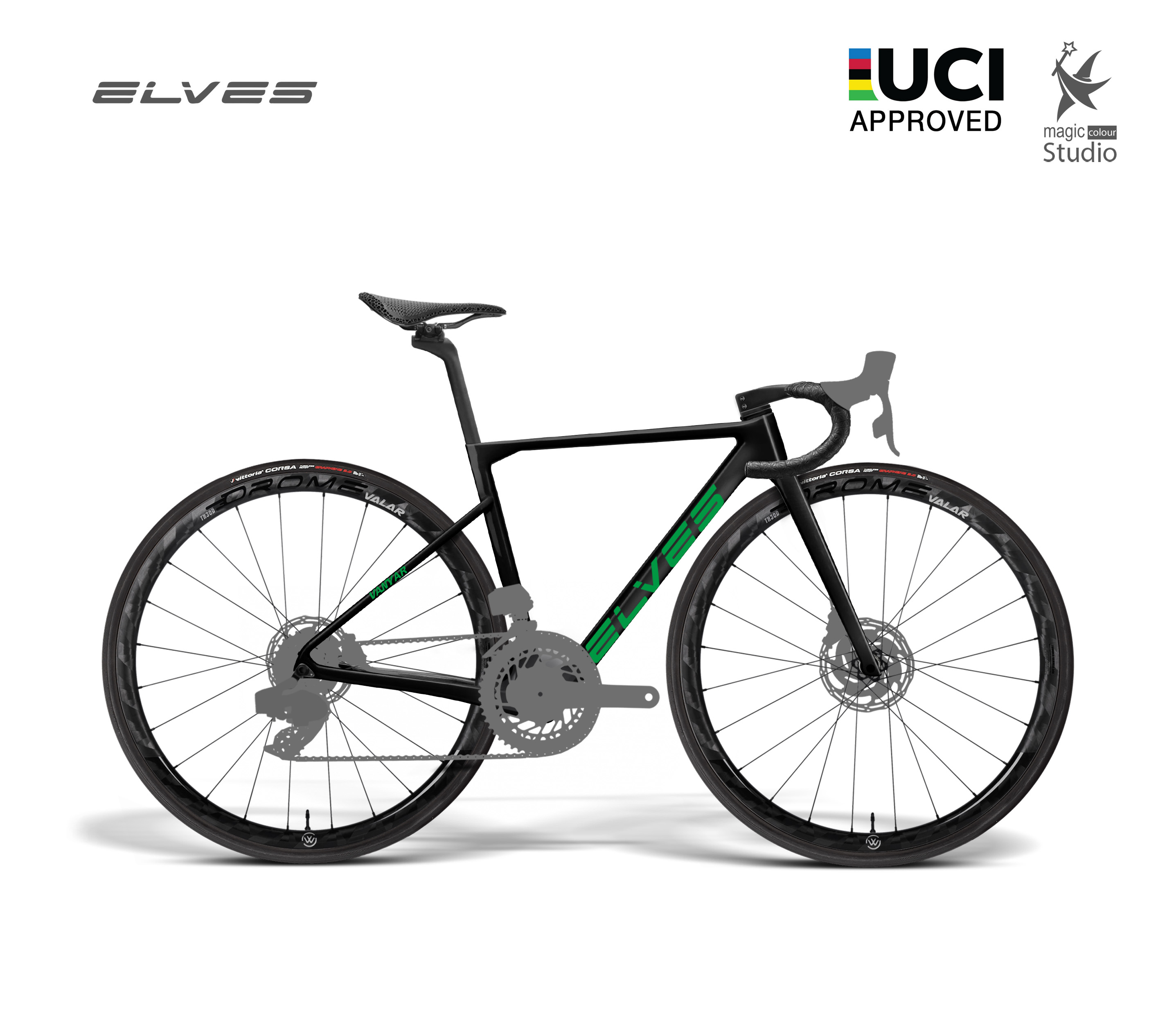 エルヴス ヴァンヤール プロ ディスクブレーキフルカーボンフレームセット UCI ELVES Vanyar Pro Disc Road  Framesets, Superlight Full Carbon Disc Road Frame