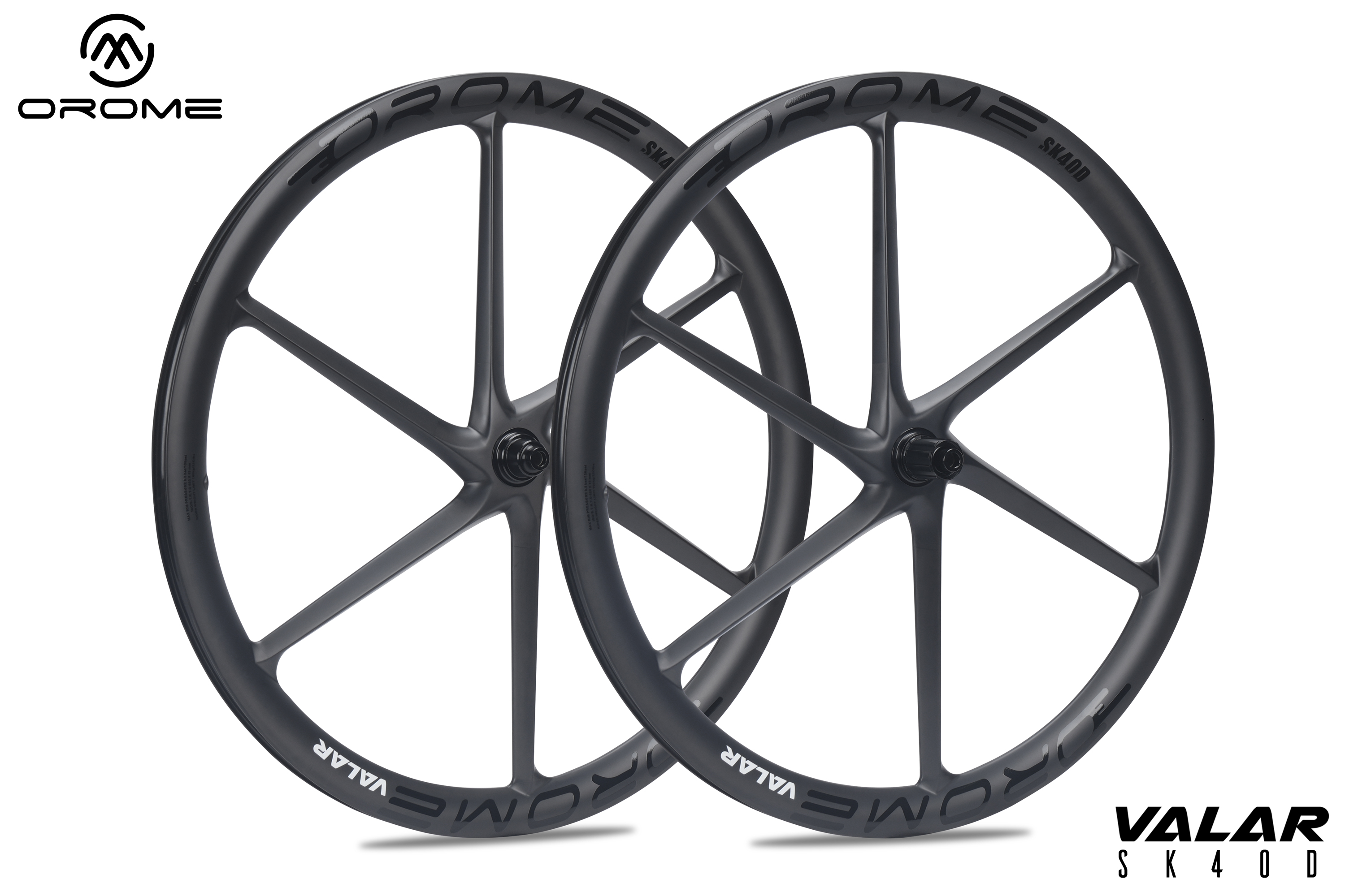 OROME VALAR SK40D Road Disc Wheelset - ALL CARBON SIX SPOKE SUPER-LIGHT ...