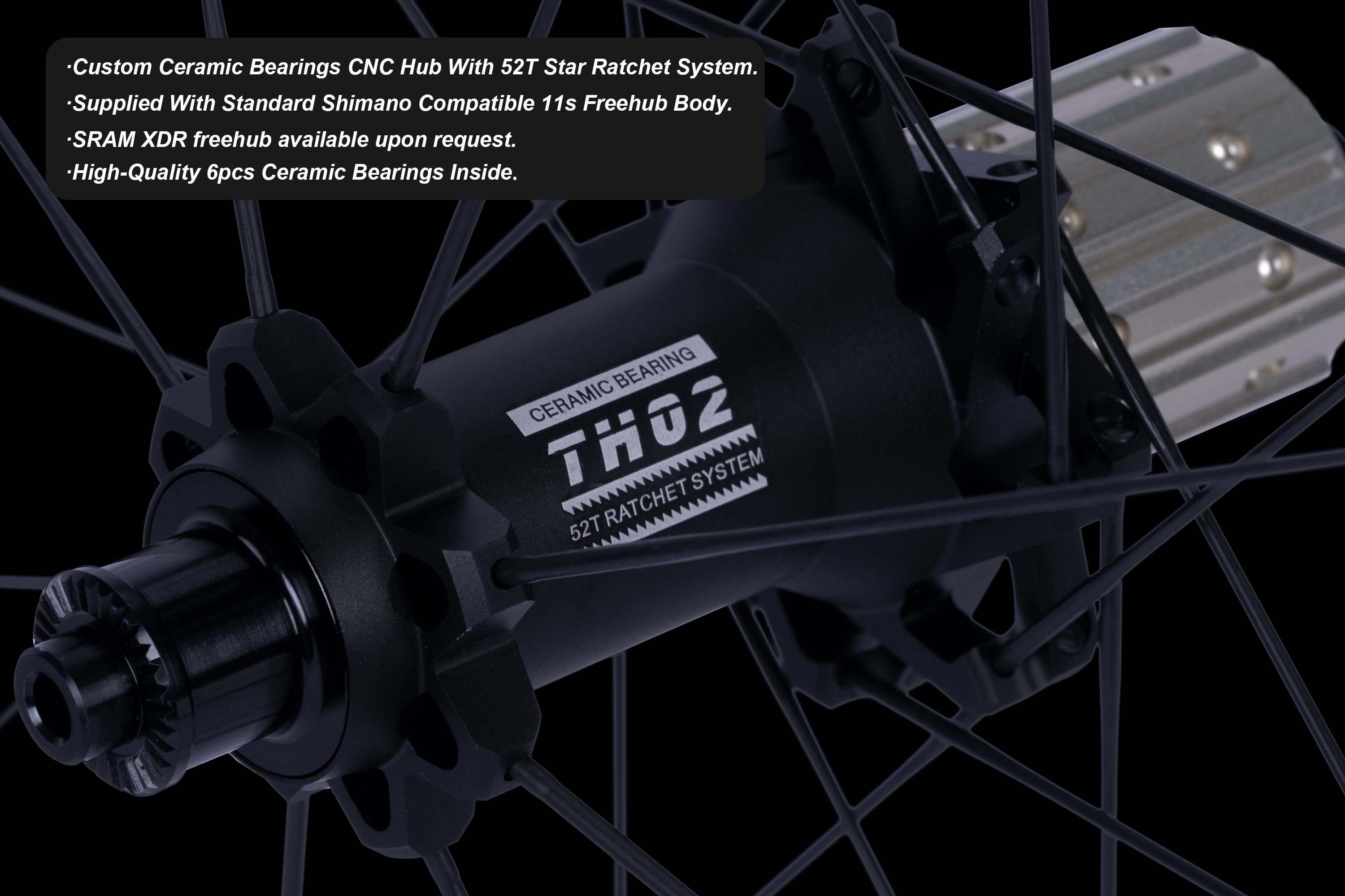 OROME VALAR TH36G Disc Brake Wheelsets, Disc Brake Carbon Wheels