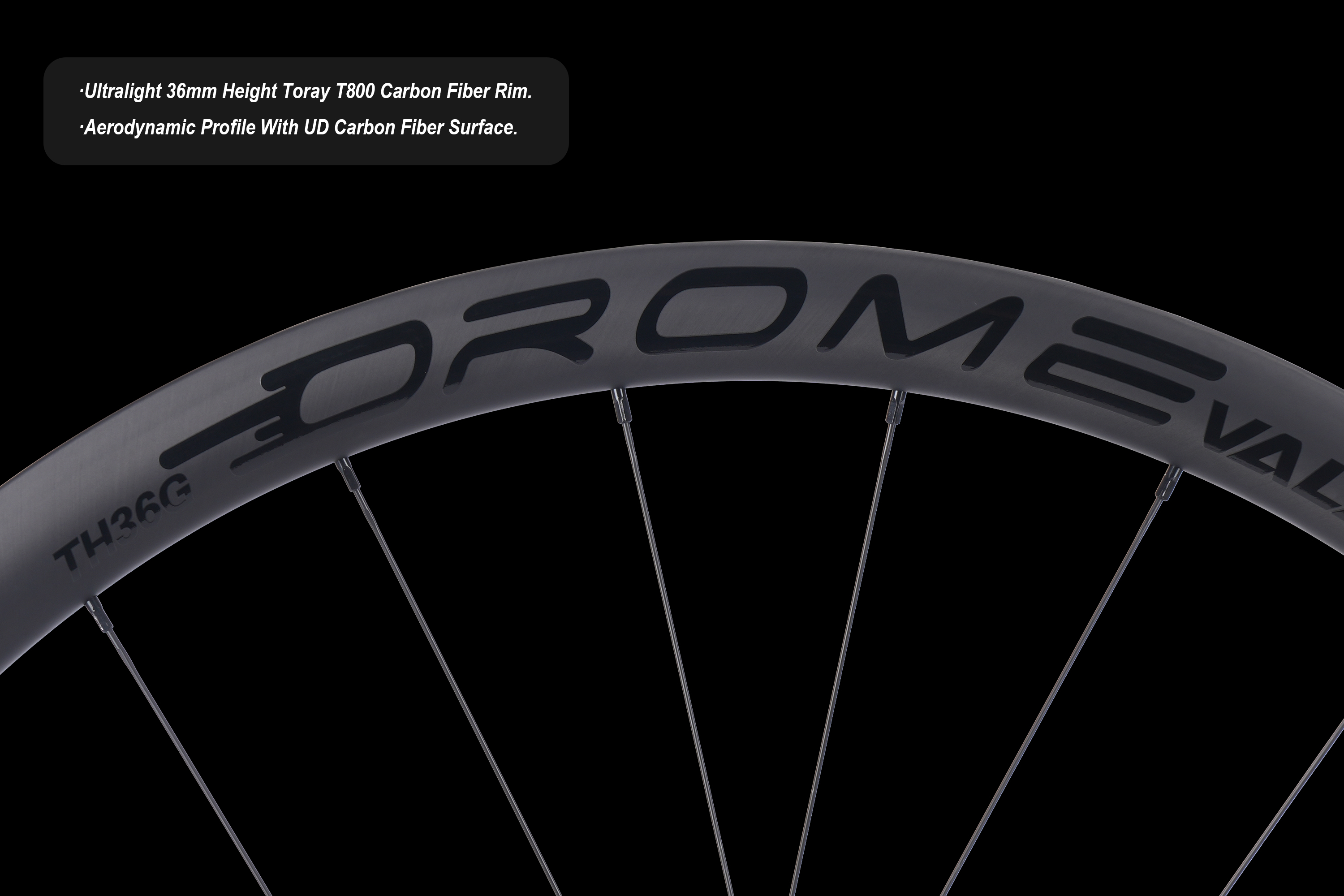 OROME VALAR TH36G Disc Brake Wheelsets, Disc Brake Carbon
