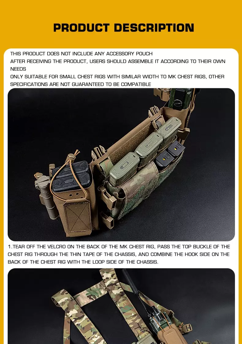 MK4 chest-mounted extended chassis I Tac-Pouch MK4 Chest-Mounted ...