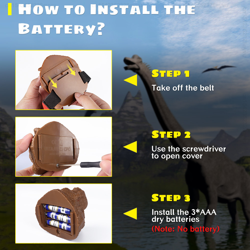 DINOSAUR Headlamp AAA Battery