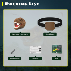 DINOSAUR Headlamp AAA Battery