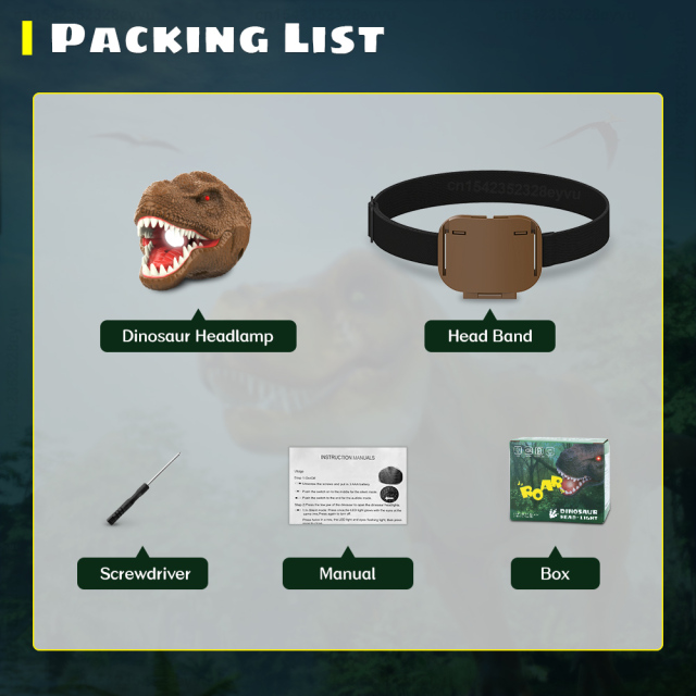 DINOSAUR Headlamp AAA Battery
