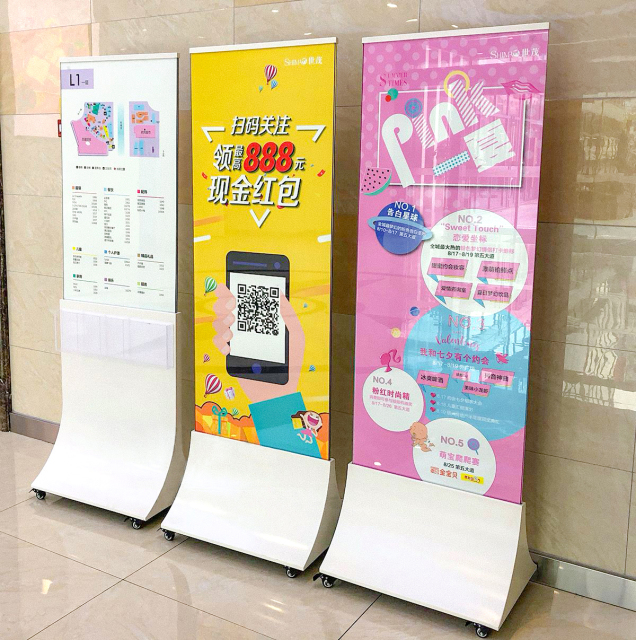Advertising display stand
