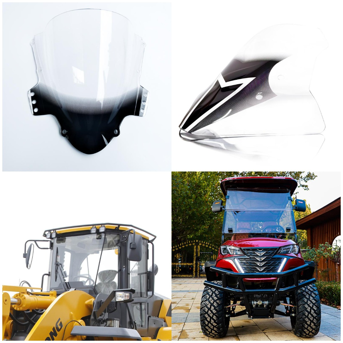 Custom Cool Acrylic Windshield Universal PMMA Windscreen Colored Cover for Off-roadbike Dirtbike