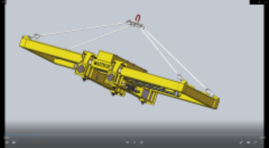 Maxtech Versatile Multi-Size Container Spreader for Efficient Cargo Management