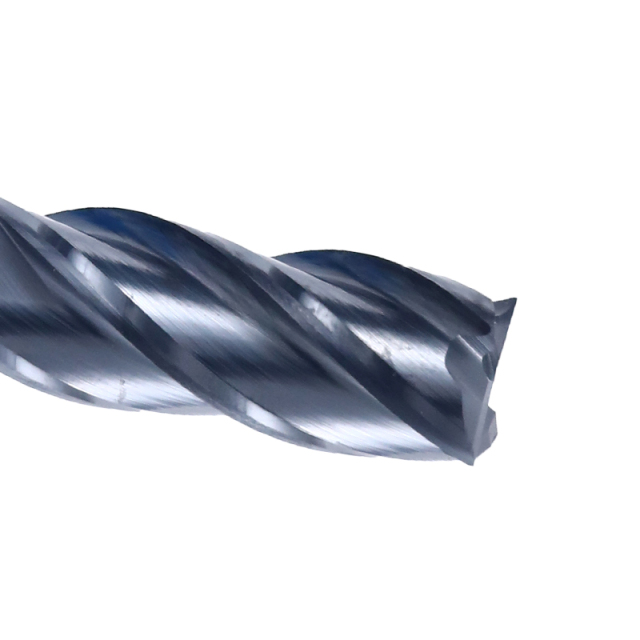 Carbide Square End Mill - Micro Grain Carbide End Mill for Alloy Steels/Hardened Steels - 4 Flute - ISE1/8"4T