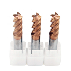 Carbide Square End Mill - Micro Grain Carbide End Mill for Alloy Steels/Hardened Steels - 4 Flute - ISE1/8"4T