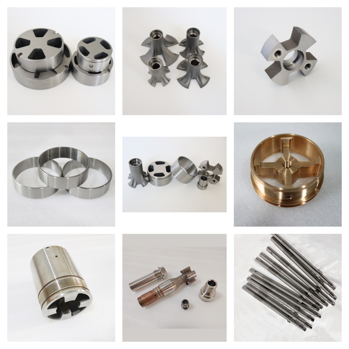 China Factory Zhuzhou Century Tool Mwd Tungsten Carbide Rotors Stators Carbide Sleeve customized spare parts