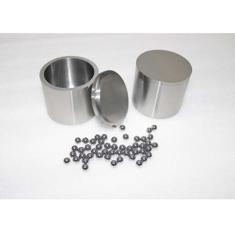 Ball mill pot with lid 50ml - 2500ml Volume / Cylindrical Tungsten Carbide Ball Mill Grinding Jar with cover