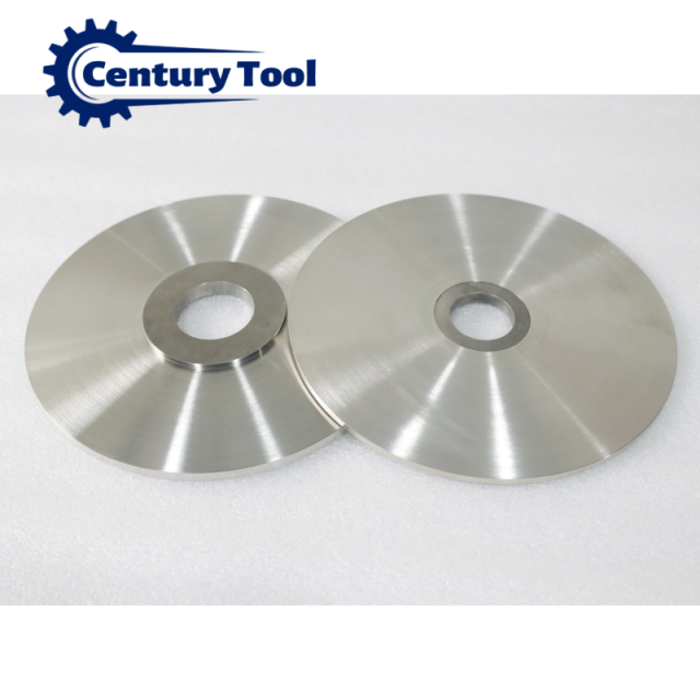 China Zhuzhou FactoryHigh Quality Solid Tungsten Cemented Carbide Slitting Knives Blades Cicular Round Ring