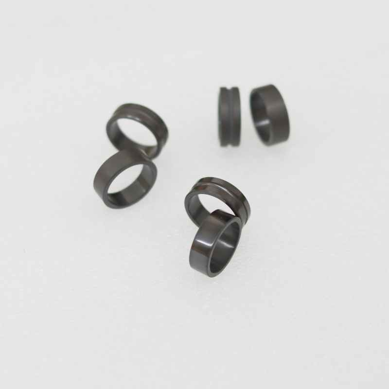 Mens Multi-Faceted Edge Opal Inlay Tungsten Carbide Wedding Rings Satin / Matte /Polished PCD Ring PCBN Ring for Fashion Jewelry