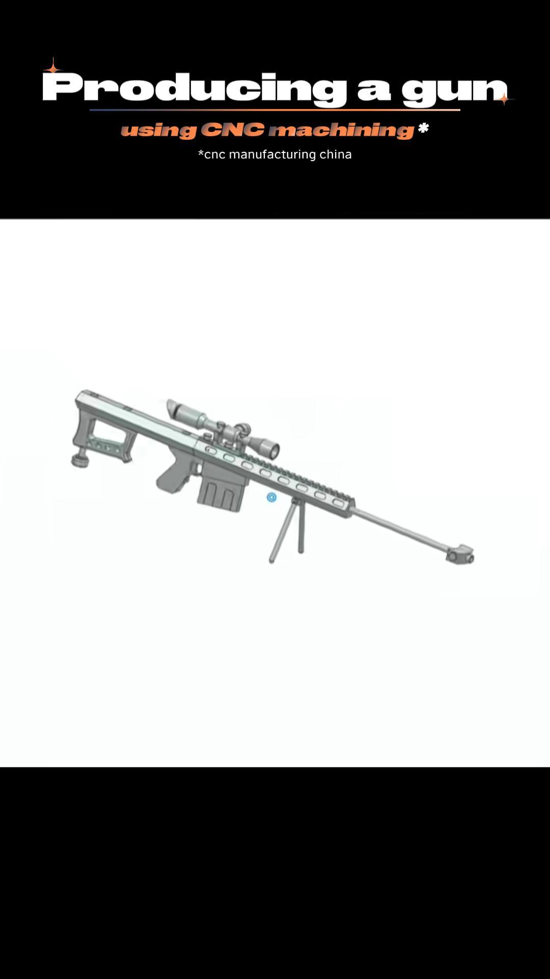 Make a gun (model) with CNC machining