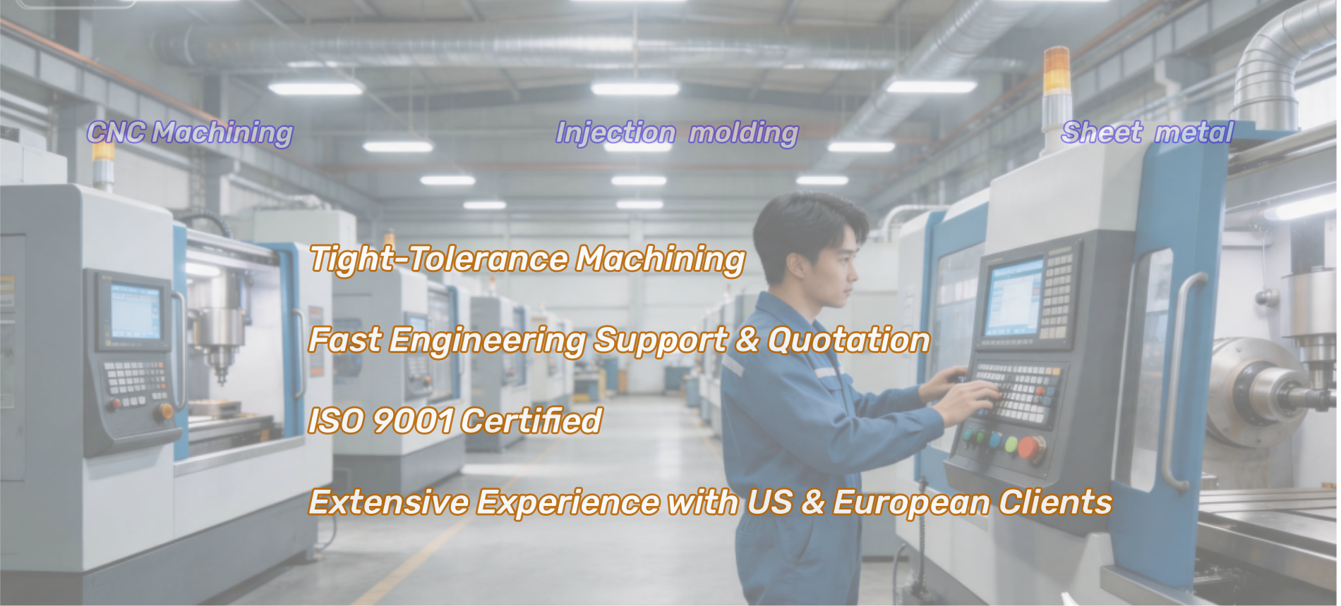 CNC machining workshop