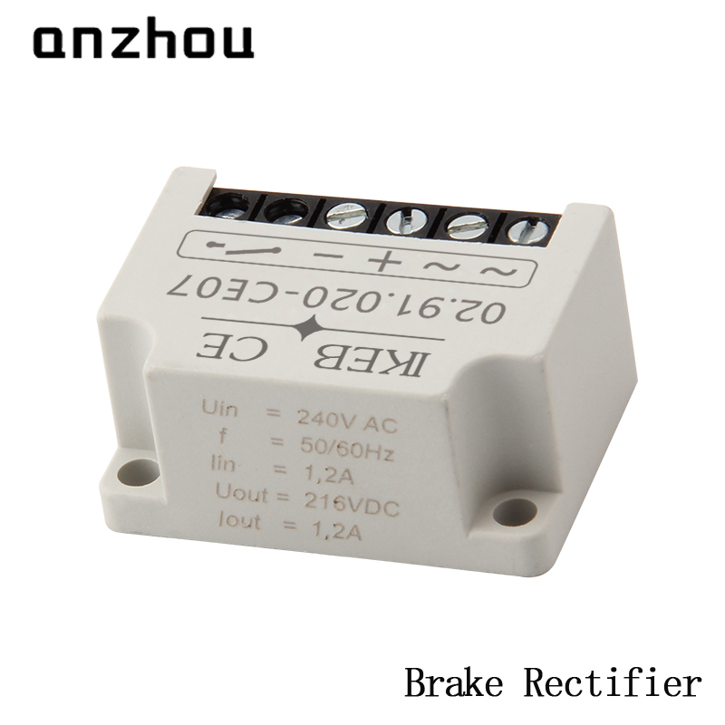 KEB BRAKE 216VDC Full wave rectifier 02-91-020-CE07 Brückengleichrichter Rectifiers for Electromagnetic Brakes