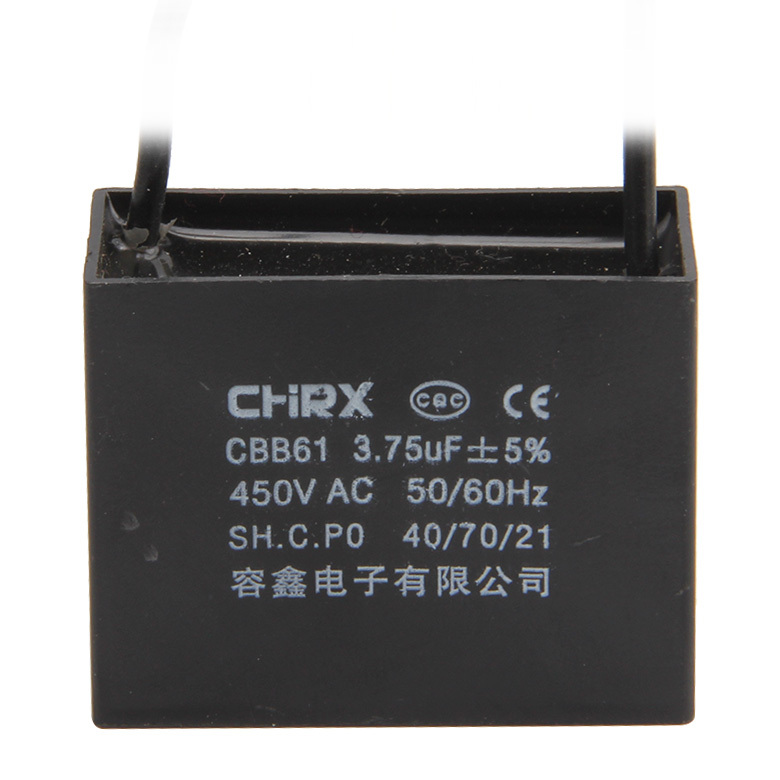 RXIN CBB61 3.75uf450VAC Motor Run Capacitor 3.75uf 450VAC Fan Capacitor Motor starting Capacitor