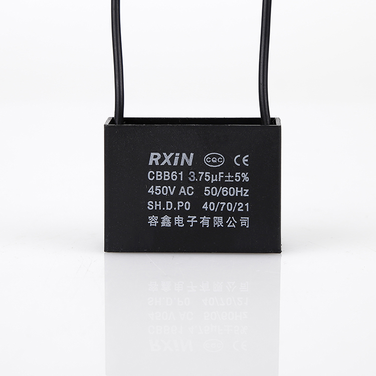 RXIN CBB61 3.75uf450VAC Motor Run Capacitor 3.75uf 450VAC Fan Capacitor Motor starting Capacitor