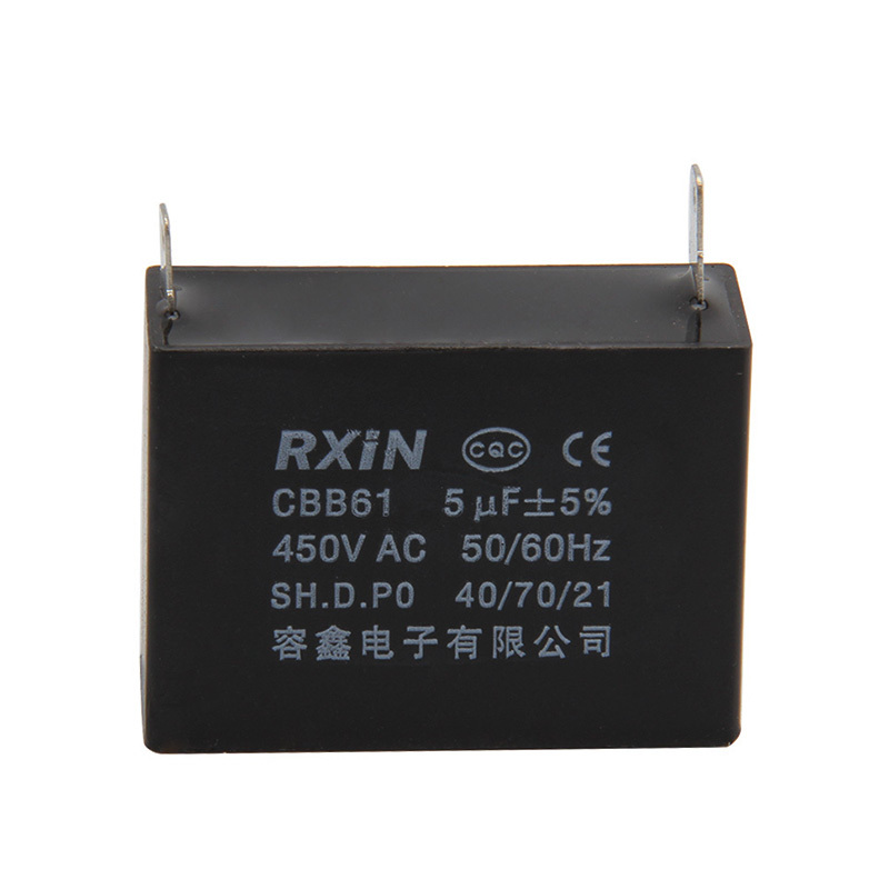 RXIN CBB61 5uf450VAC Motor Run Capacitor 5uf 450VAC Fan Capacitor Motor starting Capacitor
