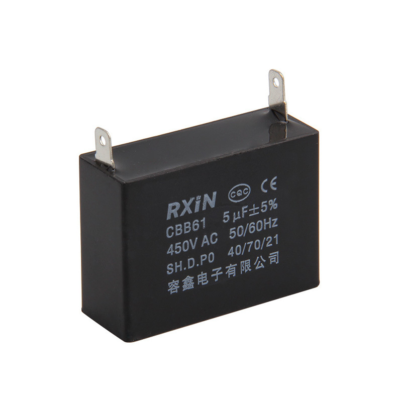 RXIN CBB61 5uf450VAC Motor Run Capacitor 5uf 450VAC Fan Capacitor Motor starting Capacitor