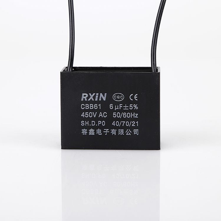 RXIN CBB61 6uf450VAC Motor Run Capacitor 6uf 450VAC Fan Capacitor Motor starting Capacitor