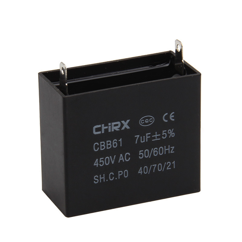 RXIN CBB61 7uf450VAC Motor Run Capacitor 7uf 450VAC Fan Capacitor Motor starting Capacitor