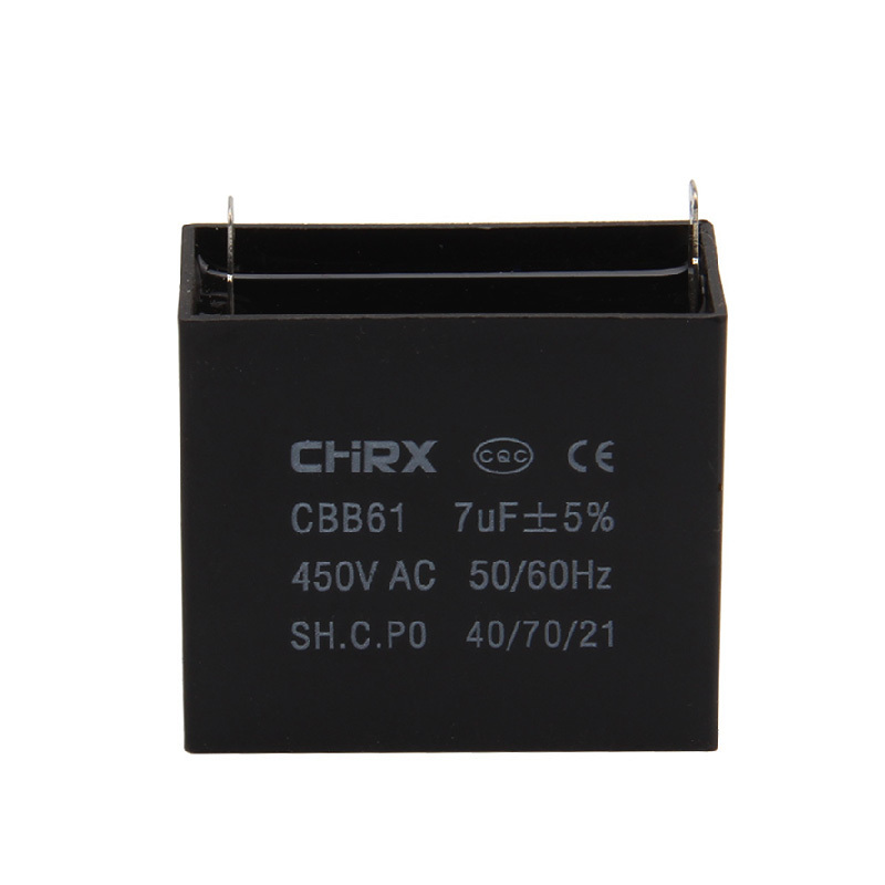 RXIN CBB61 7uf450VAC Motor Run Capacitor 7uf 450VAC Fan Capacitor Motor starting Capacitor