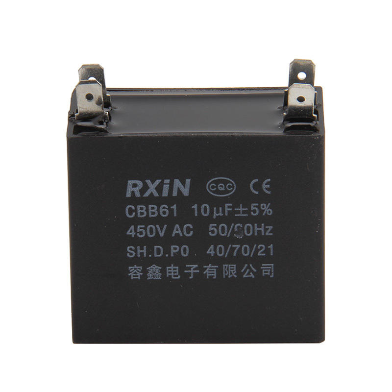 RXIN CBB61 10uf450VAC Motor Run Capacitor 10uf 450VAC Fan Capacitor Motor starting Capacitor