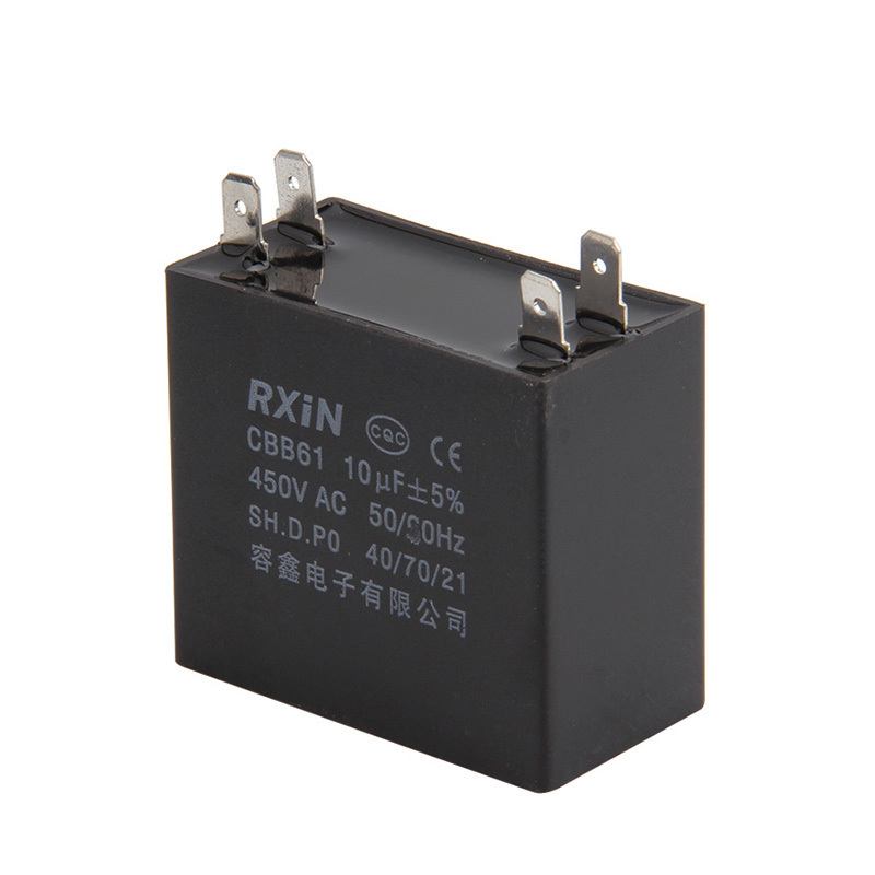 RXIN CBB61 10uf450VAC Motor Run Capacitor 10uf 450VAC Fan Capacitor Motor starting Capacitor