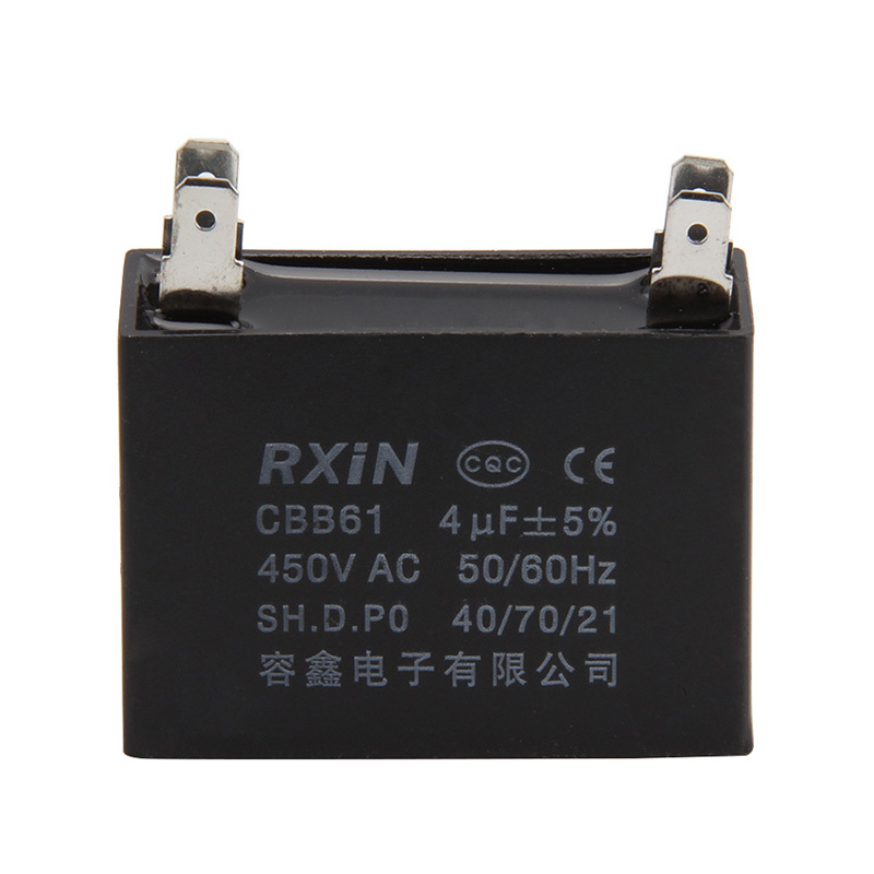 RXIN CBB61 4uf450VAC Motor Run Capacitor 4uf 450VAC Fan Capacitor Motor starting Capacitor