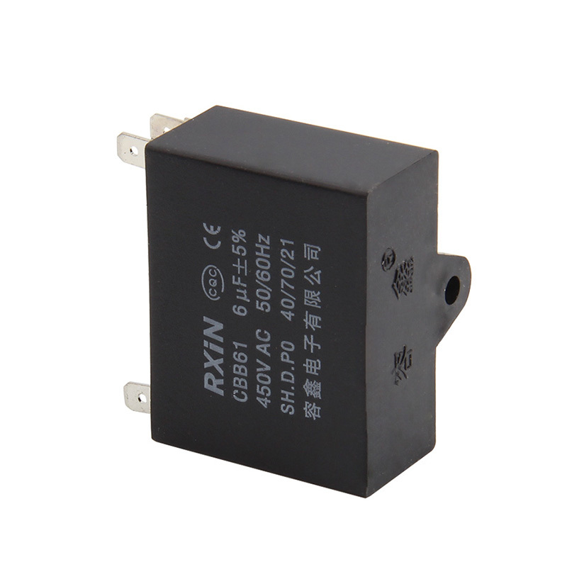 RXIN CBB61 6uf450VAC Motor Run Capacitor 6uf 450VAC Fan Capacitor Motor starting Capacitor