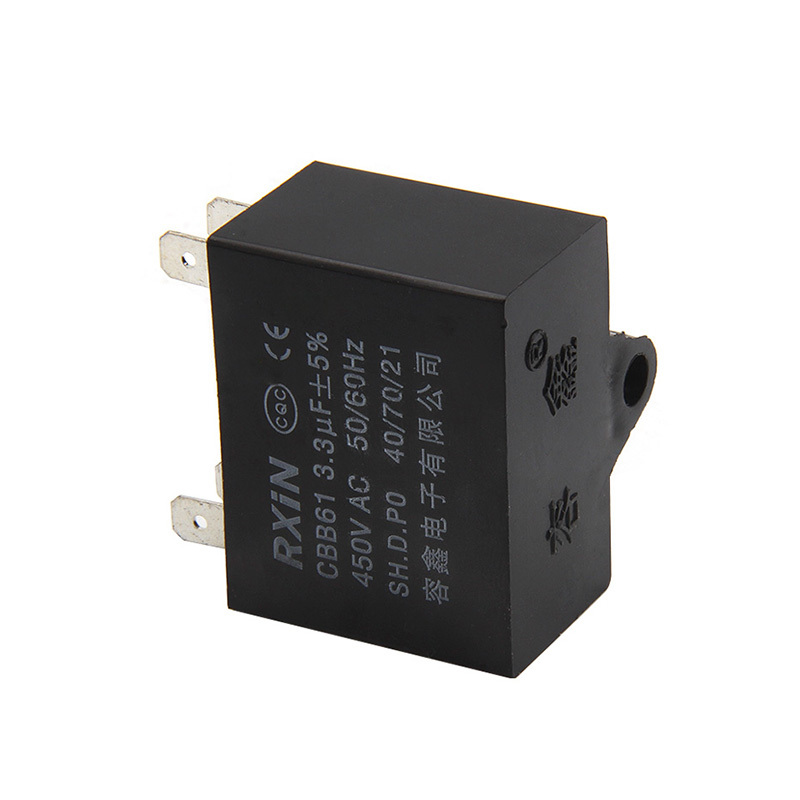 RXIN CBB61 3.3uf450VAC Motor Run Capacitor 3.3uf 450VAC Fan Capacitor Motor starting Capacitor