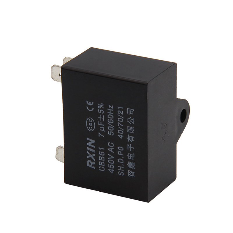 RXIN CBB61 7uf450VAC Motor Run Capacitor 7uf 450VAC Fan Capacitor Motor starting Capacitor