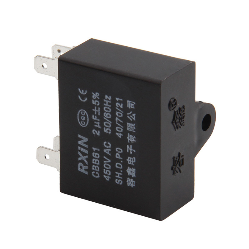 RXIN CBB61 2uf450VAC Motor Run Capacitor 2.0uf 450VAC Fan Capacitor Motor starting Capacitor